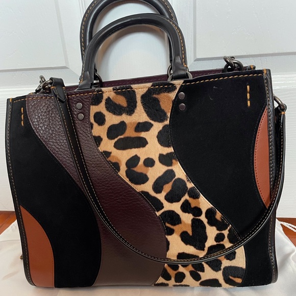 Coach 1941 Rogue 30 with Leopard Patchwork - Picture 4 of 12